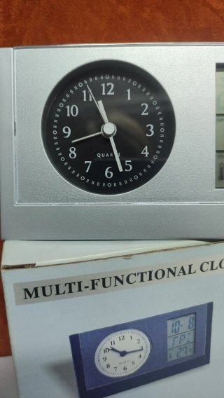 Reloj despertador multifunción digital y analógico