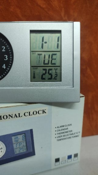Reloj despertador multifunción digital y analógico