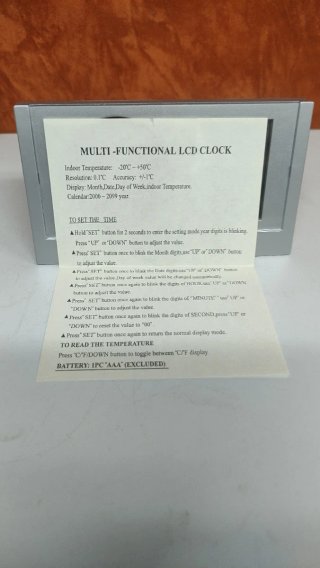 Reloj despertador multifunción digital y analógico