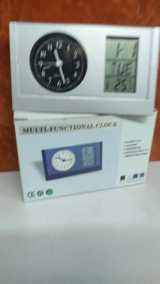 Reloj despertador multifunción digital y analógico