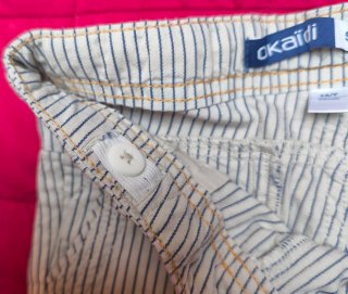 Pantaloncini OKAIDI a righe 3 anni