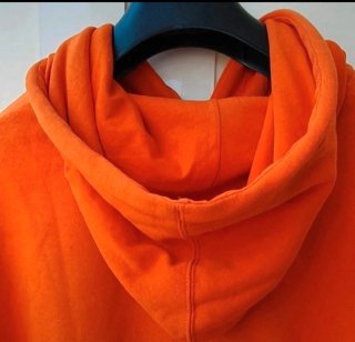Felpa Majestic con cappuccio arancione taglia M
