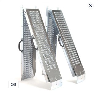 Set 2 rampas plegables para moto