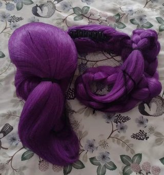 Peluca Rumi Kpop Morada