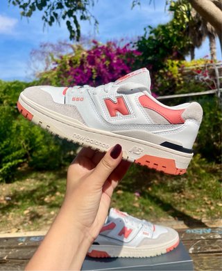 New Balance 550 Talla 40 Rosa Blanco