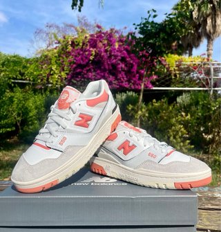 New Balance 550 Talla 40 Rosa Blanco
