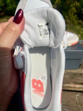 New Balance 550 Talla 40 Rosa Blanco