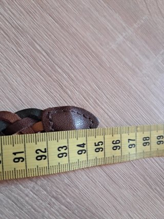 Cinturón de piel trenzado
