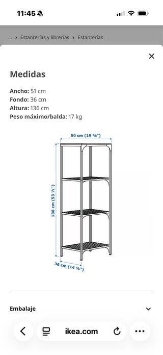 Estantería FJALLBO ikea