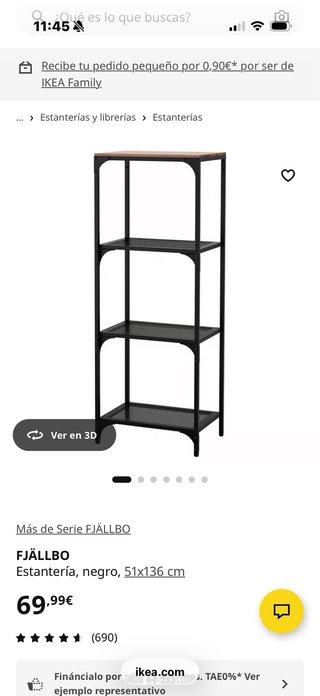 Estantería FJALLBO ikea
