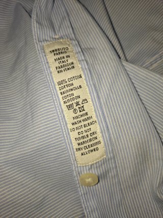Camicia 100% cotone a righe