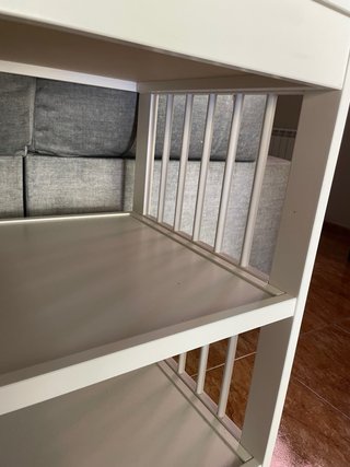 Cambiador Bebé Blanco IKEA con Colchoneta