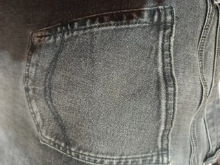 Pantalón vaquero gris oscuro hombre