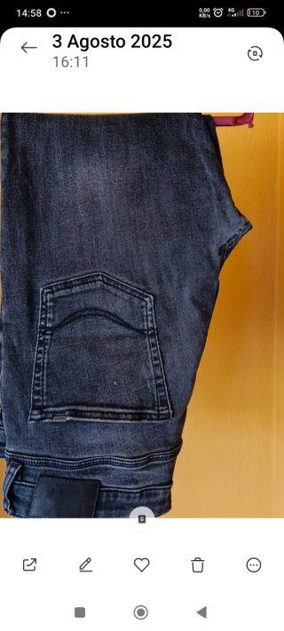 Pantalón vaquero gris oscuro hombre