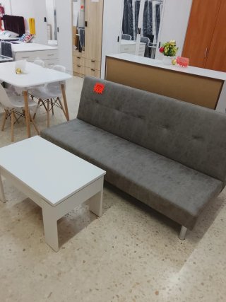 Sofá Cama Beige Increíble