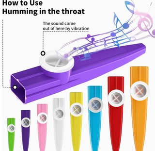 Kazoos Plástico Multicolor Fiesta Musical