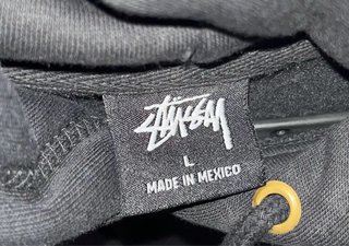 Felpa Stüssy nera con logo