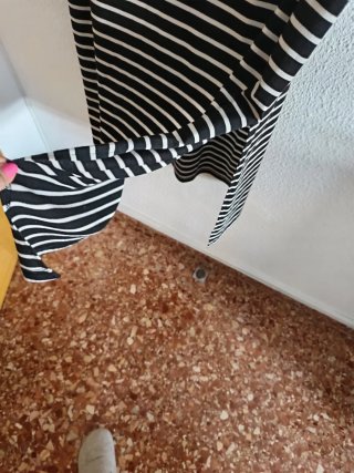 Vestido Shein rayas T-L