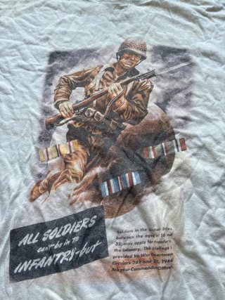 Camiseta americana All Soldiers Infantería WWII