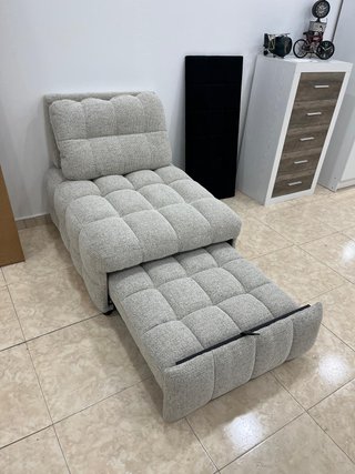 !!!PERFECTO SOFA CAMA BUTACA BEIGE NUEVO!!!