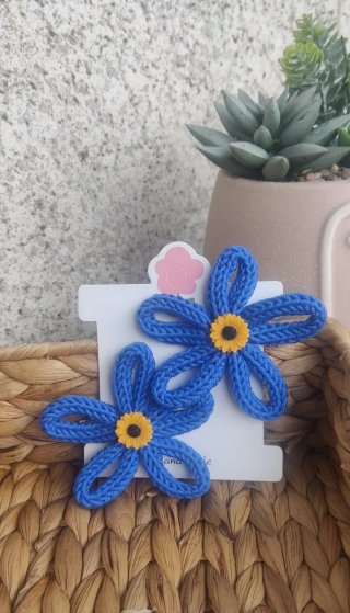 Pack 2 pinzas pelo flor