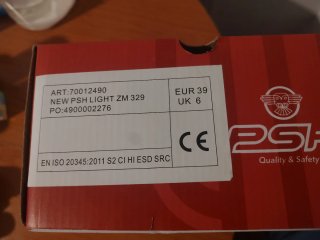 Zapatos de seguridad PSH rojos