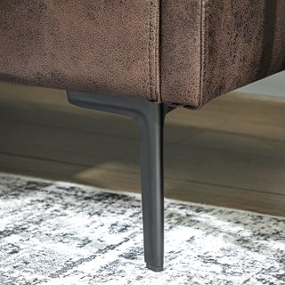 Divano 2 Posti in Pelle Traspirante 137x72x88 cm