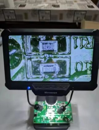 Microscopio digital con pantalla