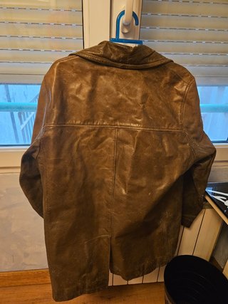 Parka de piel marrón Talla L