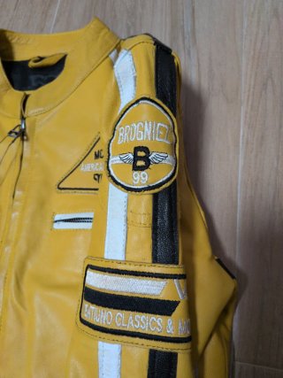 Chaqueta Cuero Motera Estilo Kill Bill