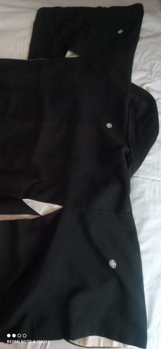 Kimono nero e multicolore taglia unica
