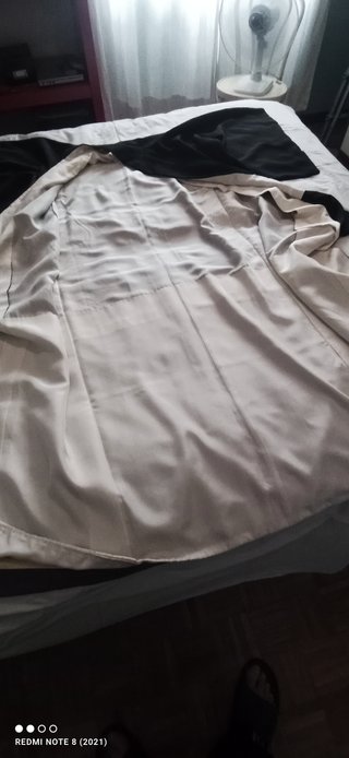 Kimono nero e multicolore taglia unica