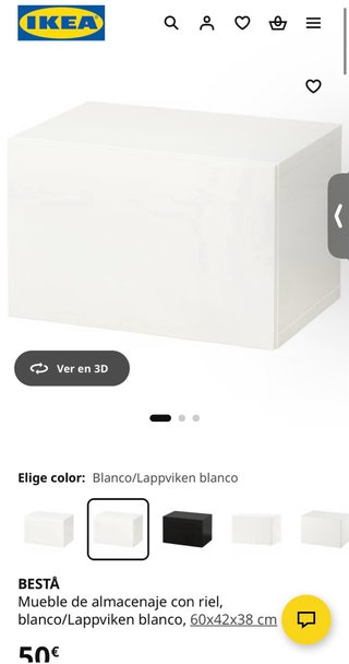 3 Muebles BESTA IKEA Blanco