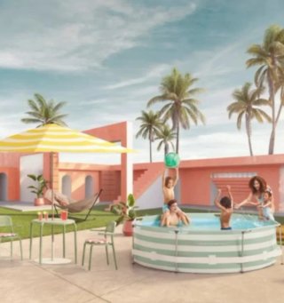 Piscina tubular Swim Essentials 305 x 76 cm verde