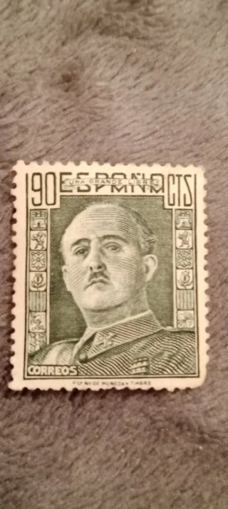 Sello 90 céntimos Franco Correos