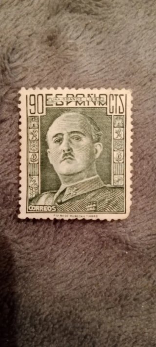 Sello 90 céntimos Franco Correos