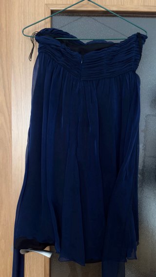 Vestido azul palabra de honor