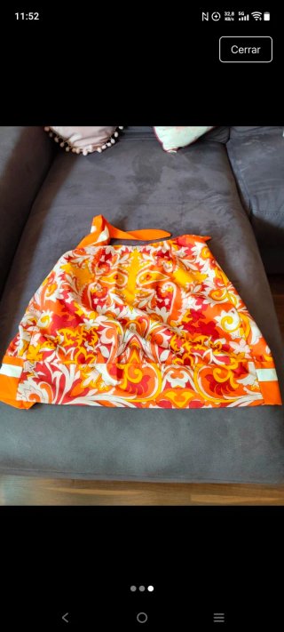 Falda estampada talla única