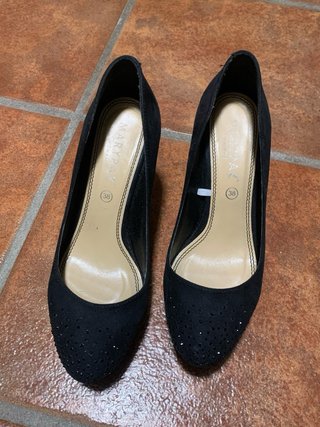 Tacones negros MaryPaz con brillantes Talla 38
