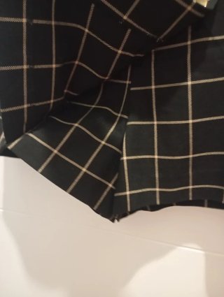 Falda pantalón Zara cuadros botones dorados