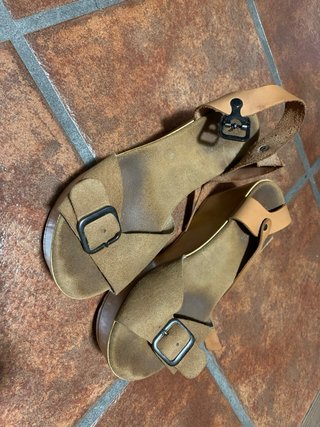 Sandalias de plataforma de madera
