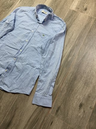 Camisa Lacoste Azul Estampada