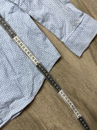 Camisa Lacoste Azul Estampada
