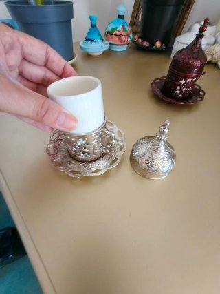 Juego de 2 tacitas de café turcas