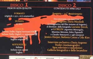 Suspiria - 2 DVD - Edizione speciale horror film