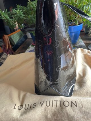 Bolso Louis Vuitton azul marino Charol