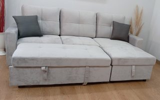 ¡Sofá Cama PAU, Terciopelo, Cómodo. OFERTA!
