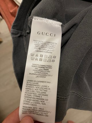 Camiseta Gucci Gris Talla XL Hombre