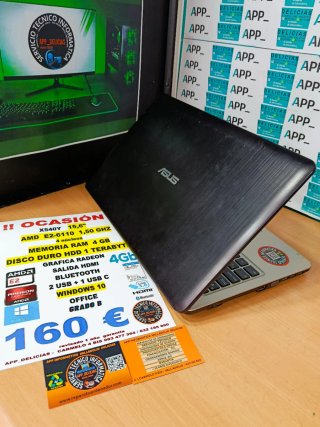 Portátil Asus X540Y 15,6 AMD E2-6110