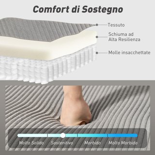 Divano Letto Moderno a U 2 Chaise Longue Grigio